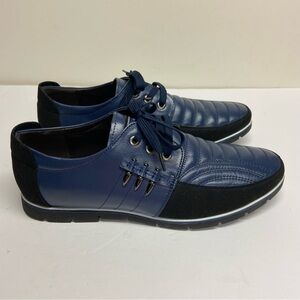 SPA RCZ Fasion Men’s Oxford Shoes Leather Blue Business Comfort Size 10